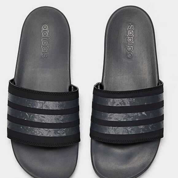 Adidas Adilette Comfort Slide Sandal,- Core Black/Grey Six main image 10